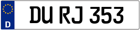 Trailer License Plate